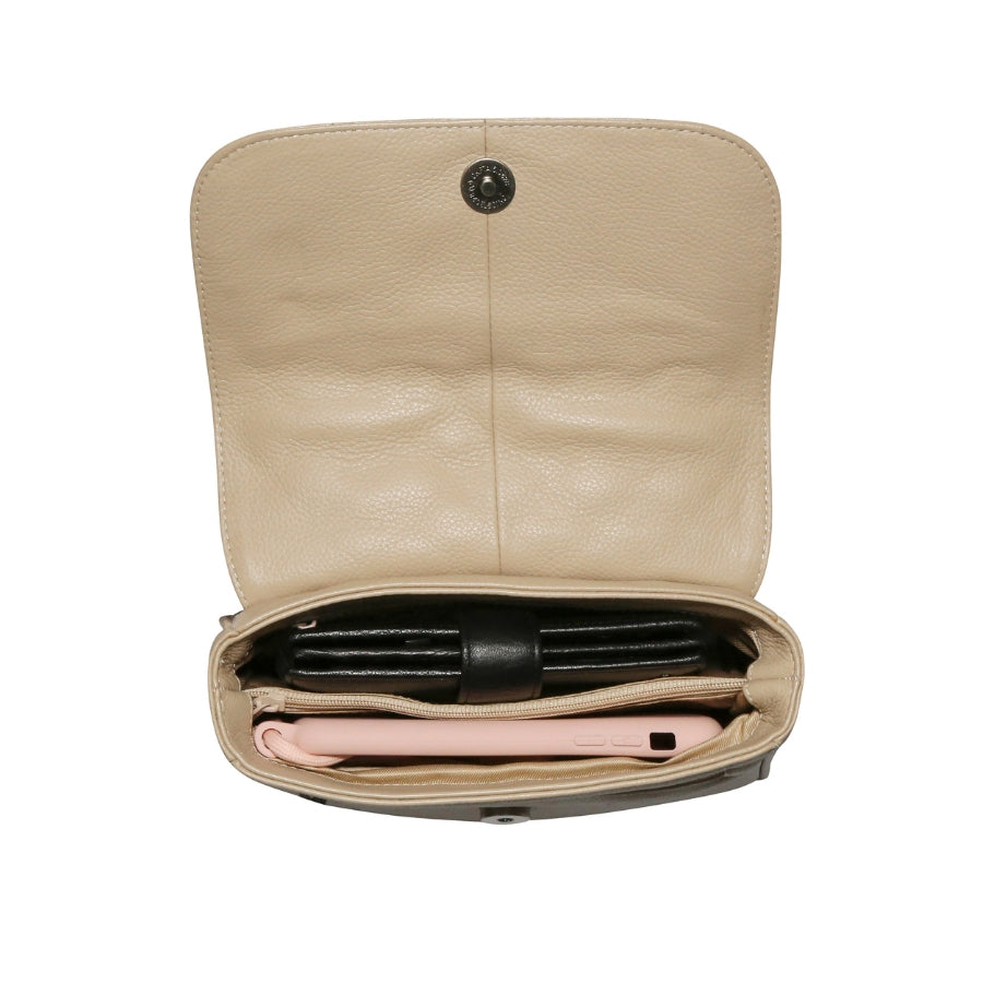 2 Division Small Quilt Flap Slingbag