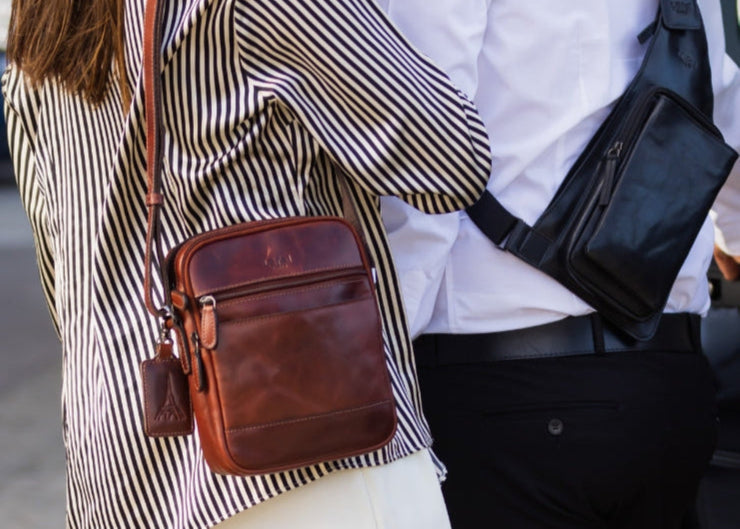 Double Zip Medium Slingbag